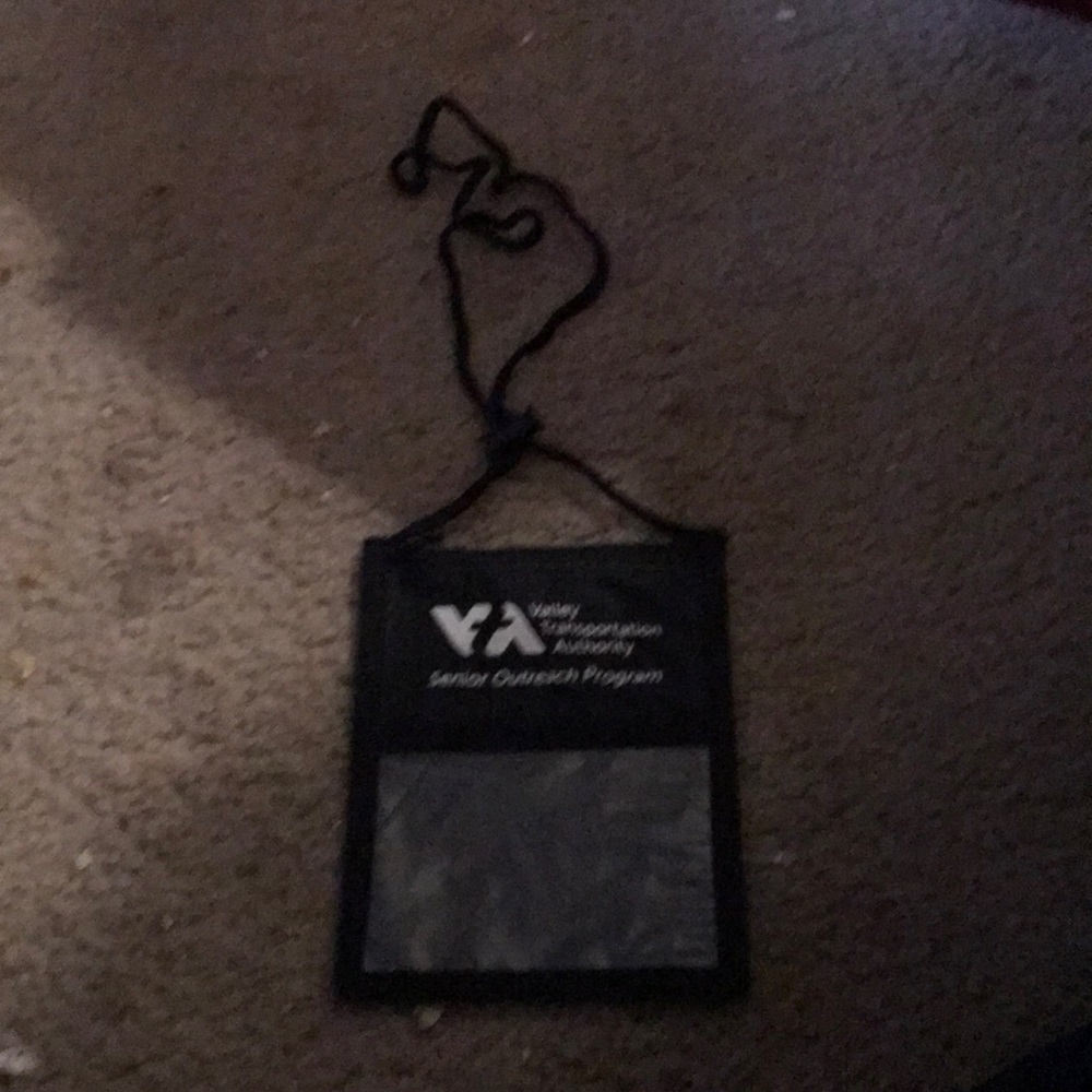 Here via bus holder bag  for transportation authority